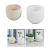 Round Gypsum Silicone Mold DIY Succulents Concrete Flower Pot Vase Cement Molds