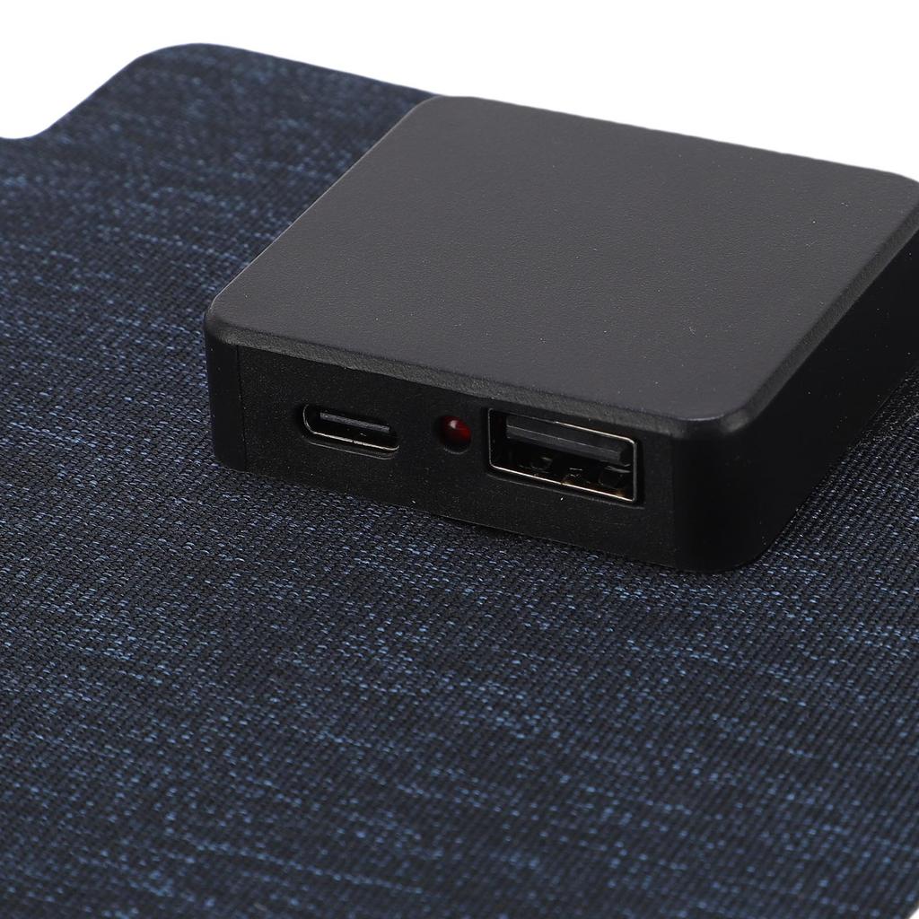 Portable Solar Panel 20W 5V USB and Type-C Monocrystalline Silicon Waterproofing Foldable Solar Panel Charger for Outdoor Hiking Camping