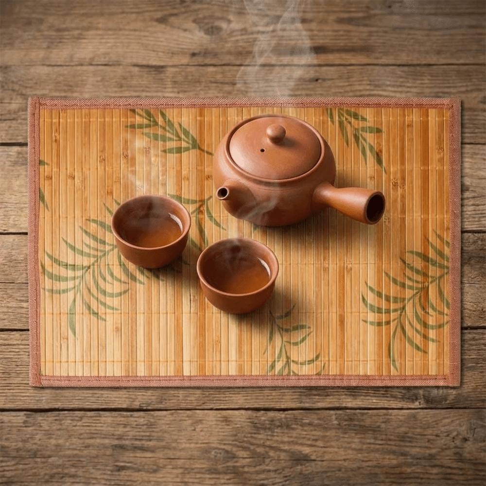 Simple Teacup Mat Foldable Tableware Pad High Temperature Resistant Heat Insulation Pad  Restaurant