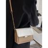 Fashionable Minimalist Color Block One Shoulder Diagonal Crossbody Bag