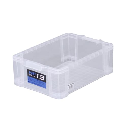 

JEJ Astage Storage Box, Made in Japan, NF Box #13, Stackable, Clear, Disaster Preparedness, 29cm Wide x 43.5cm Deep x 14.5cm High
