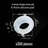 High-Temp Resistant Silicone Convex Washer for 4/6-Point Shower Hose with Mid-Convex Gasket