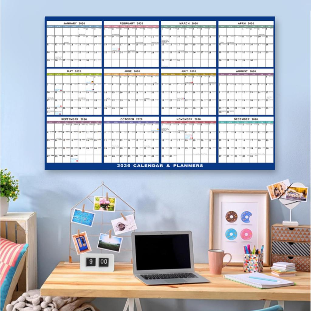 Calendar Wall Hanging Classic Design Functional Wall Calendar 5ml
