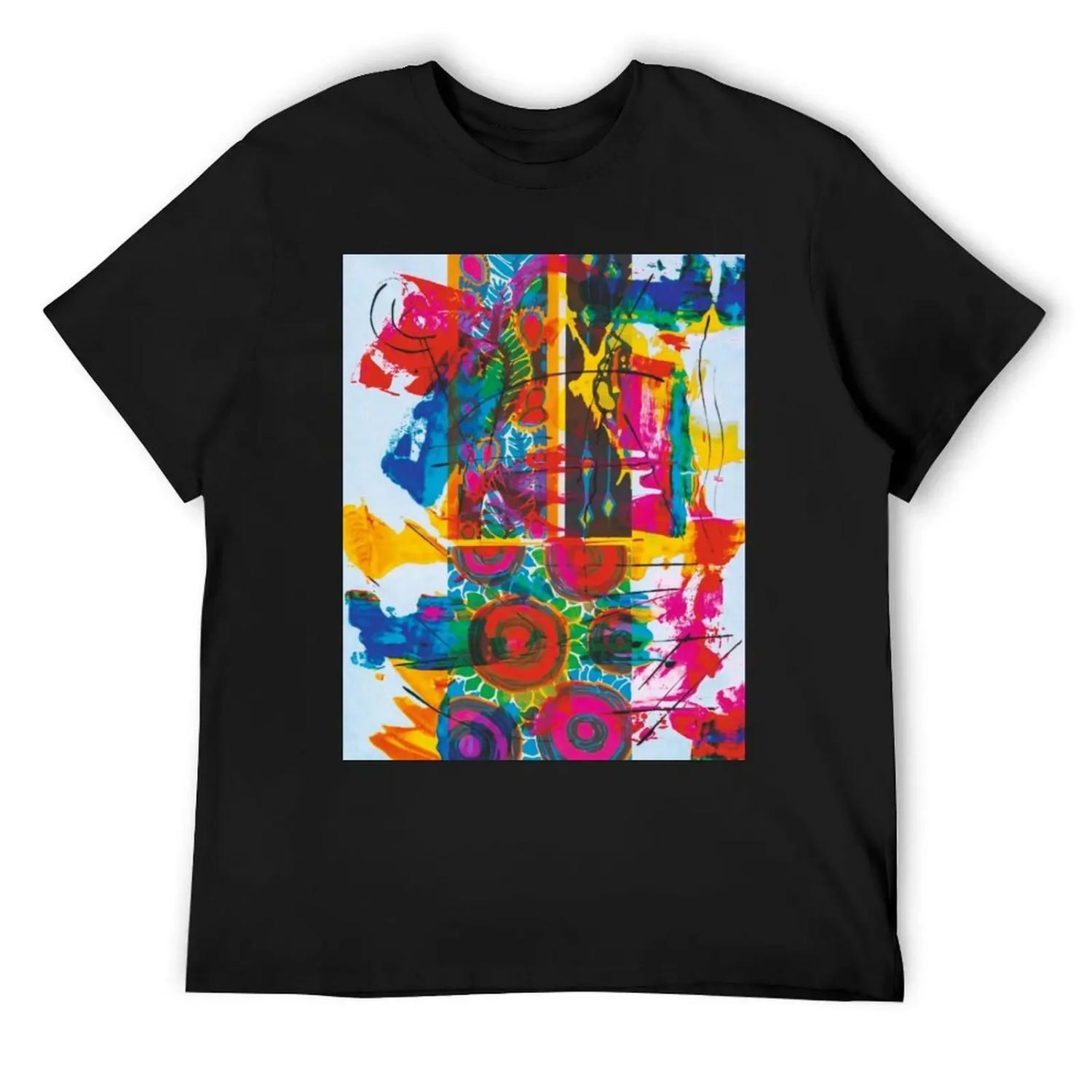 

The pink circles T-Shirt anime tshirt oversized graphic tee aesthetic clothes mens fashion XXXXXL чорний