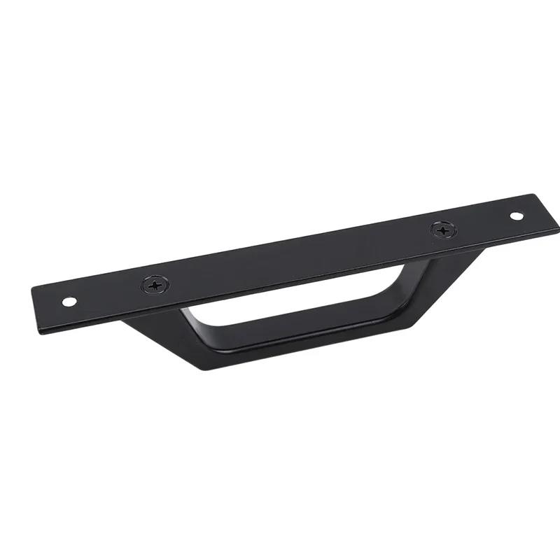 Hot sale Ready Stocked 1 PC Aluminium Alloy Black Door Handles Pulls Silver White Furniture Handle Hardware