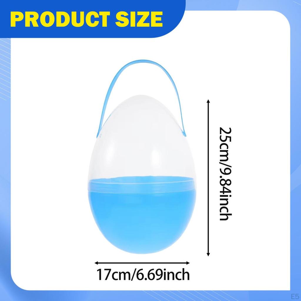 Container for Easter Eggs with Practical Handle, Made of PP, Fillable Creative Fillings,