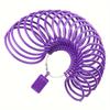 1pc Purple Plastic Bracelet Sizer for DIY Jewelry Wrist Diameter Measuring Tool Loop Sizer for Accurate Bracelet Sizing