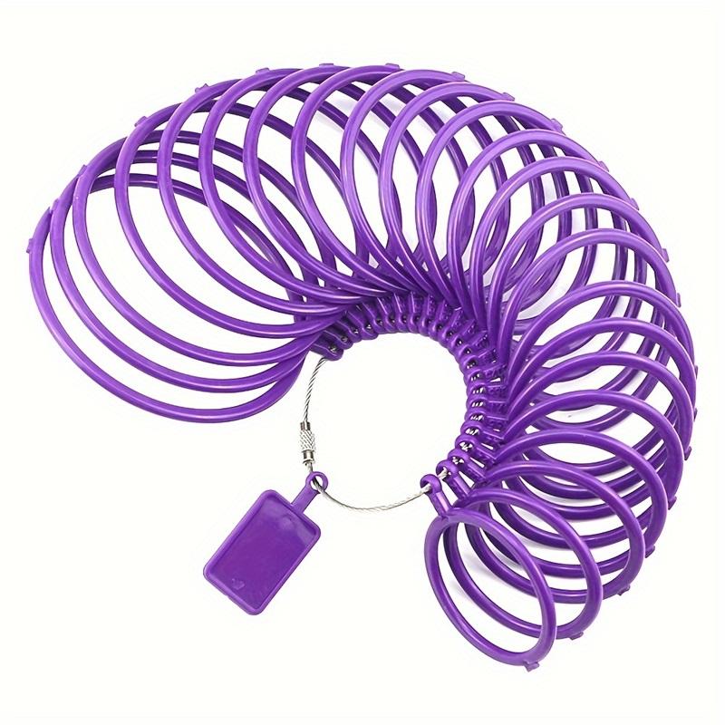 1pc Purple Plastic Bracelet Sizer for DIY Jewelry Wrist Diameter Measuring Tool Loop Sizer for Accurate Bracelet Sizing