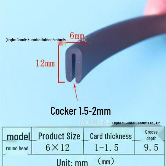 U-Shaped Rubber Edge Protector: Glass, Metal, and Steel Anti-Collision Edge Banding & Sealing Strip
