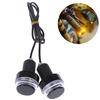 2Pcs Motorcycle Turn Signal Led Light Indicator Blinker Handle Bar End Light