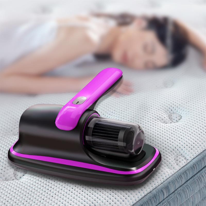 Smart home electric silent USB charging automatic handheld vacuum cleaner, portable wireless disinfection, mattress dust mite