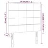 VidaXL LED Headboard Bedroom Furniture Single Bed Accessory Headboard Interior Taupe 3122402