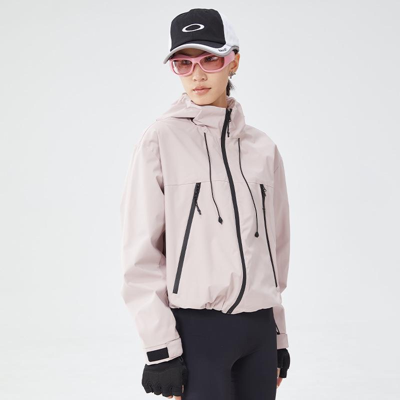 Short jacket women's three-proof outdoor windproof waterproof jacket fashion trend jacket