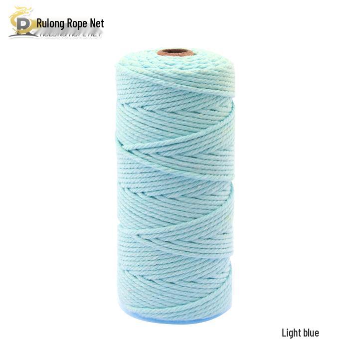 3mm Color Cotton Rope for DIY Handmade Tapestry, Weaving, and Drawstring Projects