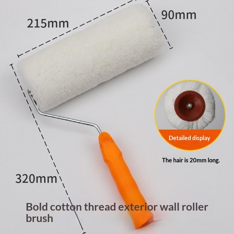Paint Roller Brush Multiple Sizes High Density Lint Free Fabric Perfect For Home Wall Painting Diy Renovation Projects