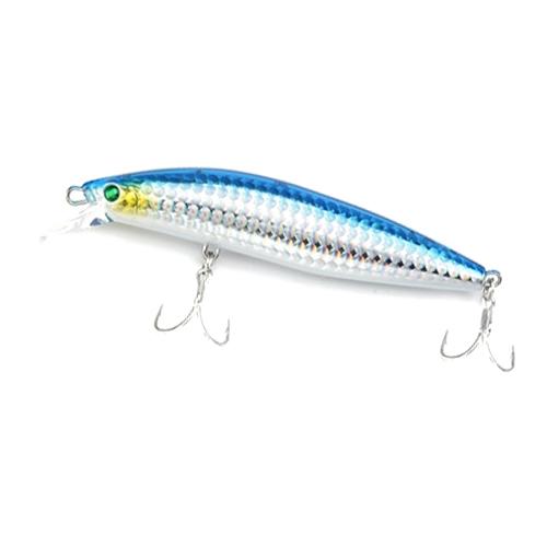 10cm 17g Hard ABS Floating Minnow Lure Freshwater Saltwater Bait for Carp Trout Bass Ocean River Lake Stream Tackle