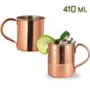 410Ml 100% Copper Moscow Mule Mug Cocktail Wine Cup Hammered Coppery Beer Mugs Coffee Mug Milk Cup Bar Cup Drinkware Durable