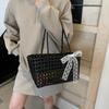 2025 Summer Essential New PVC Woven Square Shoulder Bags Large Capacity Solid Hollow Out Exquisite Casual Handbags for Women