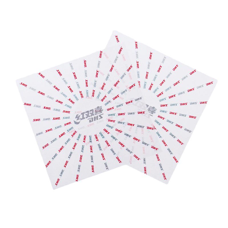 Double Happiness Table Tennis Paddle Protection Set: Rubber Film, Edge Protector, Cleaning Sponge.
