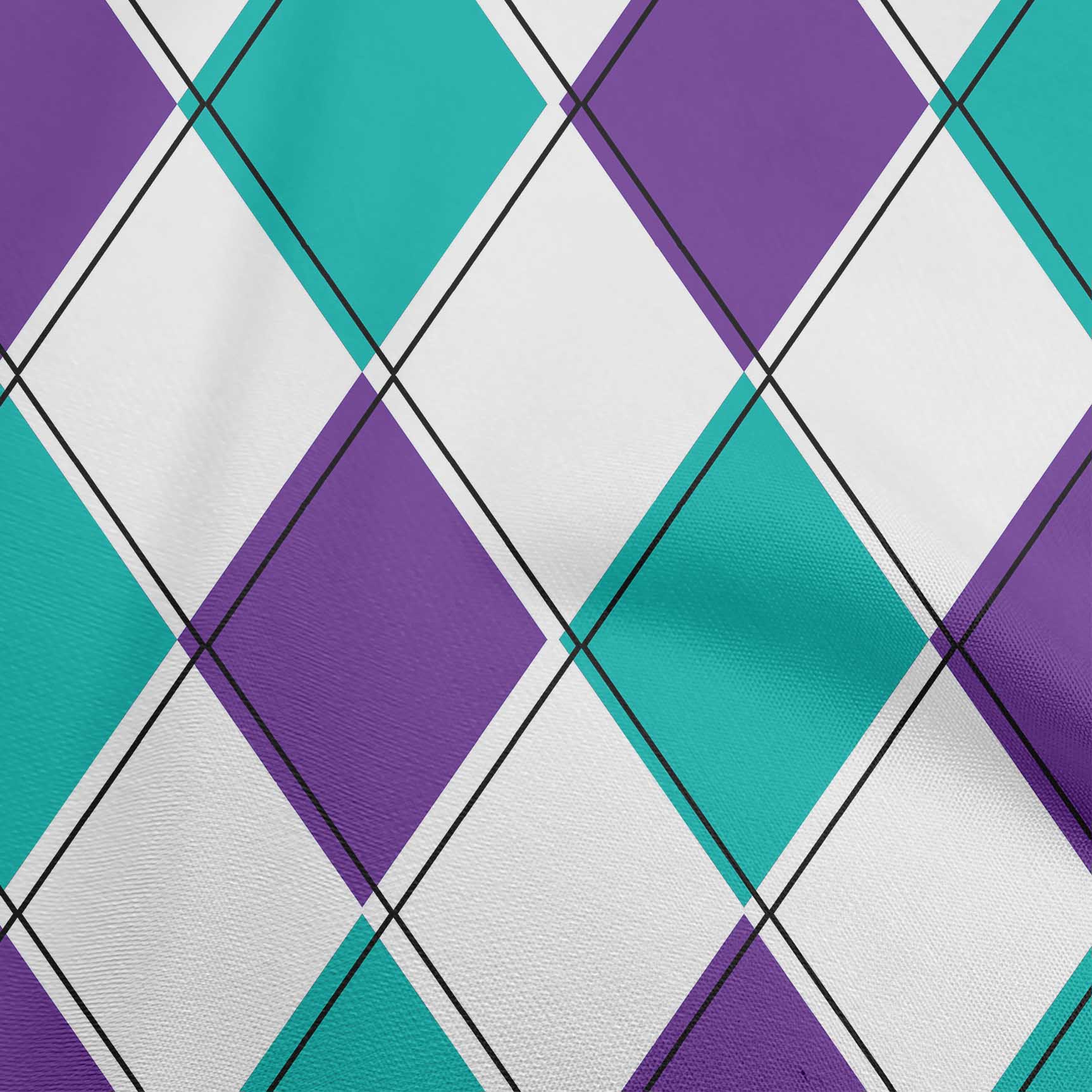 

OneOone Cotton Flex Brown Fabric Argyle Craft Projects Decor Fabric Printed By The Yard 40 дюймів 42 Inch Wide - Viscose Chiffon Фіолетовий