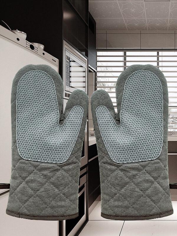 ZISIZ Thickened Heat Resistant Oven Mitts