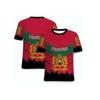 Camiseta Deportiva de Verano para Hombre con Estampado 3D Variado y Cuello Redondo