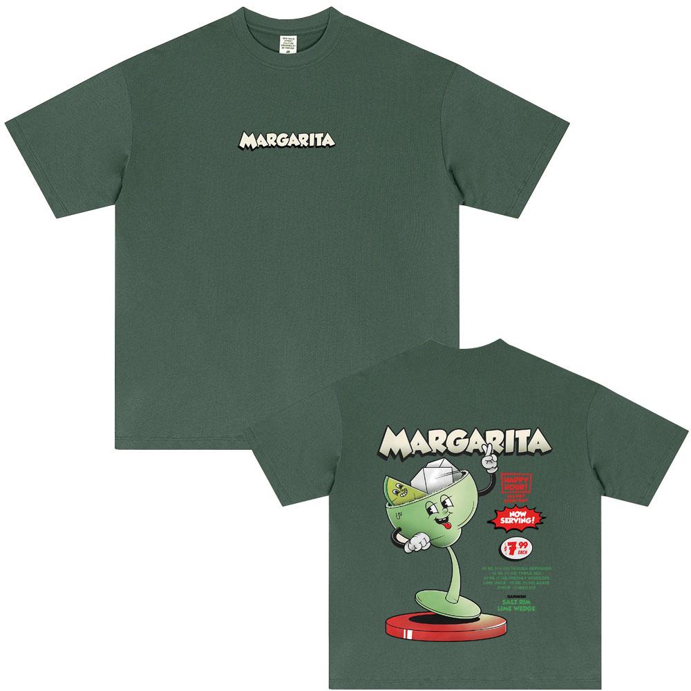 

Margarita Cocktail Funny Meme Tshirt Unisex Women Cartoon Casual Vintage Tshirts Unisexs High Quality Cotton Short Sleeve T Shirts 4XL
