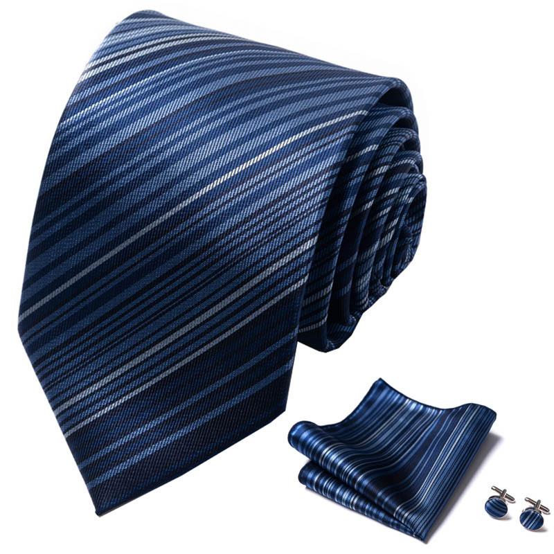 Męski i damski zestaw krawatów o wysokiej gęstości 1200-igłowy formalny biznesowy zestaw krawatów muszka