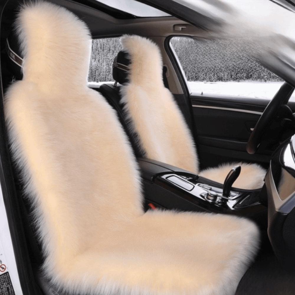 New Warm Plush Car Seat Covers Fluffy Universal Car Seat Cushion Wool Velvet Full Cover Auto Seat-Cover Mat Winter