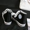 Women Canvas Sneakers Casual Flat Lace Up High Top White Shoes Unisex Vulcanized Shoes Woman Couple Shoes