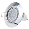 1/10 PCS GU10 MR16 Spot Encastré Cadres Noir Chrome pour Plafond Spot Orientable Rond Support de Lampe