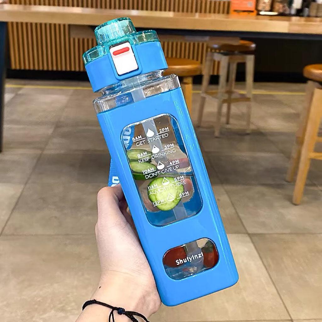 Sportowa butelka na wodę Przenośny kubek niekapek Odpowiedni do sportów na świeżym powietrzu, jazdy na rowerze i noszenia