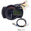 Universal Motorcycle Motorcycle LCD 7 Color Switching Multimeter All-in-One Digital Speedometer Analog Tachometer DC