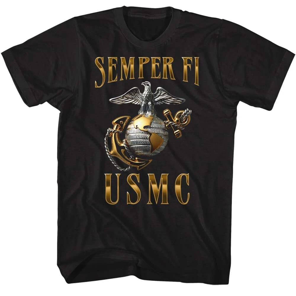 United States Armed Forces U.S. Marines Semper Fi USMC Logo Men s T Shirt 3XL