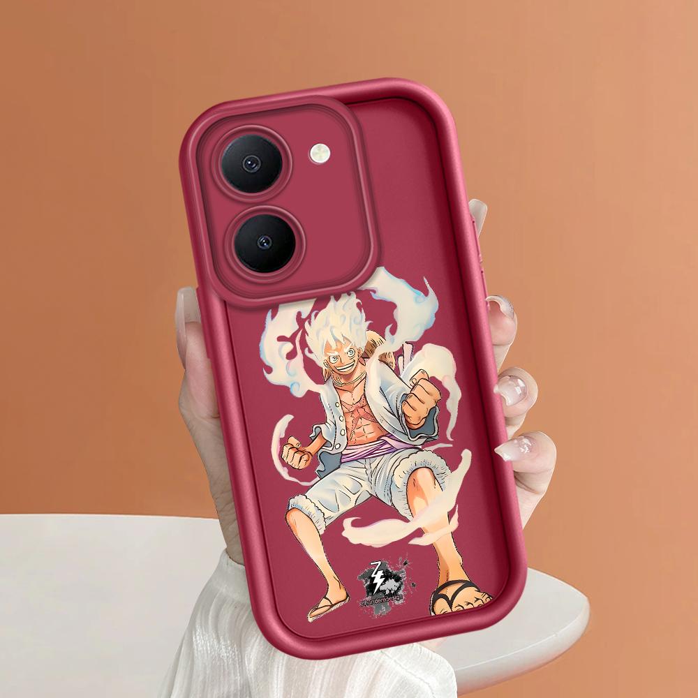 Soft Silicone Square Ladders Cartoon Pattern Full Cover Camera Protection Shockproof Case for iPhone Infinix Tecno Vivo