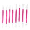 8Pcs Cake Fondant Tool Set Double Ended Cake Decorating Tools Kit Fondant Modeling Tools  Baking