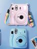 Mini Camera Case PC Crystal Camera Bag with Shoulder Strap Protective Shell for Fujifilm Instax Mini 12 for Camera Instax Mini12