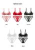 Breathable Lace Push-Up Bra Set: Underwire Support, Minimizing for Large, Lifting for Small Busts