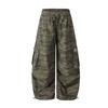 2026 American Outdoor Camo Cargo Pants Loose Fit Straight Leg Trousers Men Women
