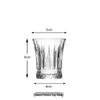 Shangqi Embossed Sword Pattern Whiskey Glass Set
