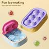Ice Hockey Mold Reusable Spherical Ice Block Maker Easy Release Ice Tray