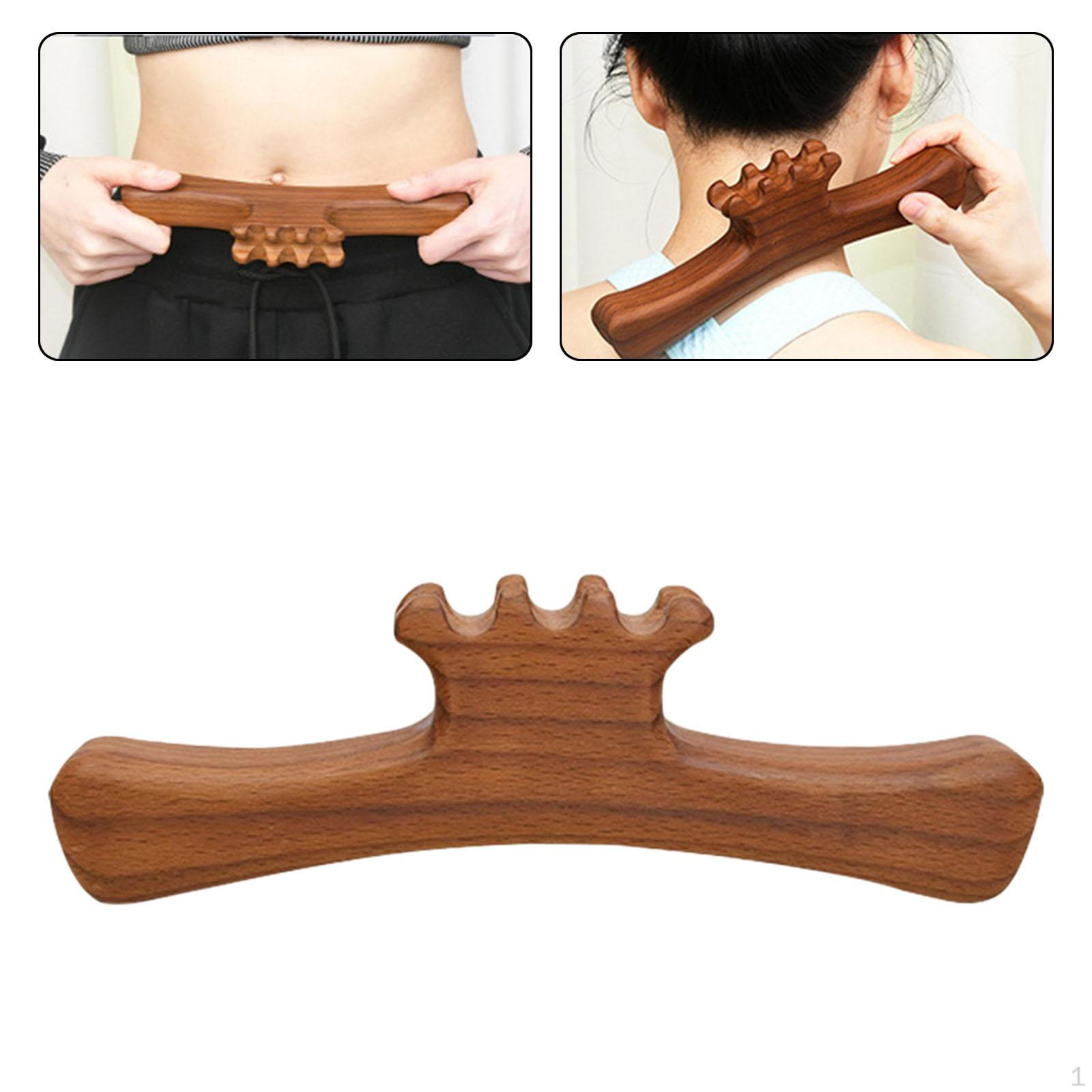 

Деревянный массажер Gua Sha Stick, профессиональный ручной инструмент для массажа тела для полной спины