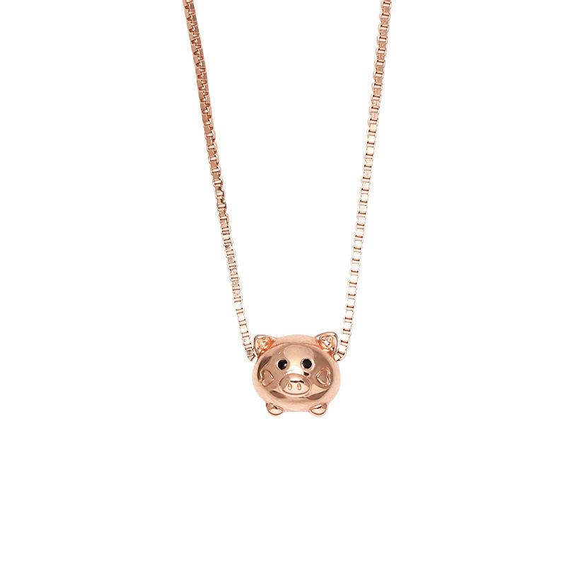 

Новый стиль ожерелья Простой милый год зодиака год зодиака модное ожерелье свинья