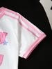 Two-piece Girls' Preppy Style Casual T-shirt and Shorts Set with Side Stripes, Number 67, and Letter Print, Perfect for Spring and Summer.