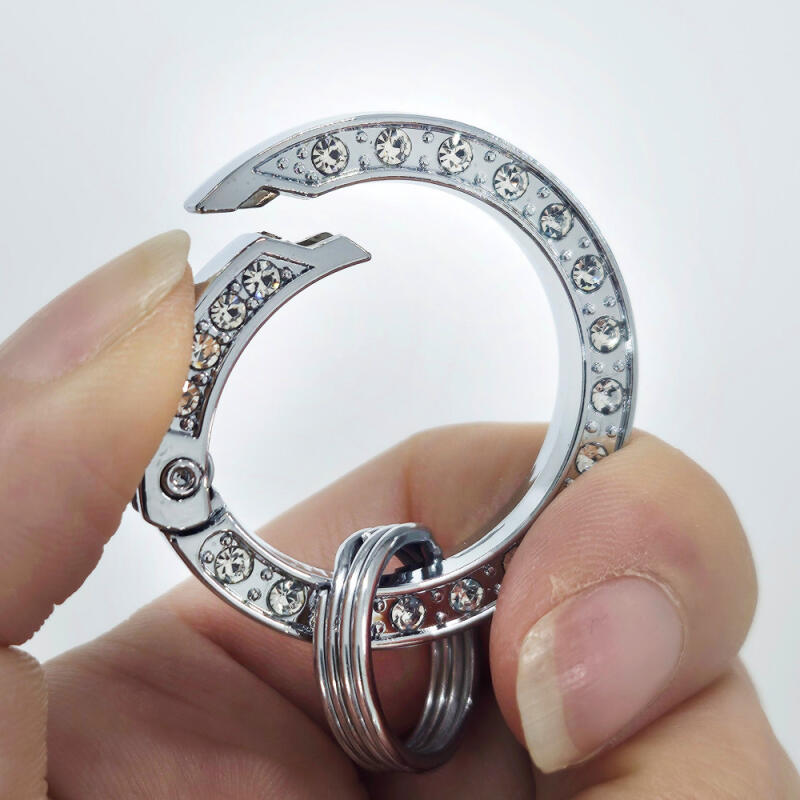 One-touch Cubic O-ring Car Key Ring Keychain Accessories