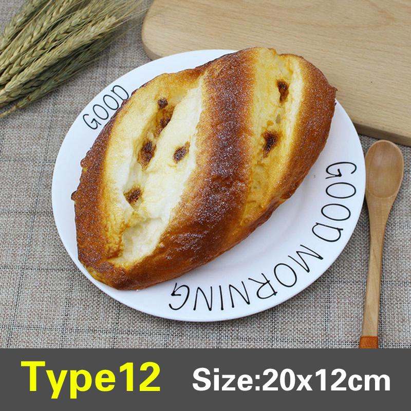 Simulation PU Bread Artificial Fake Bread Kitchen Food Prop Cabinet Decoration Cake Miniatures Party Model Display Accessories