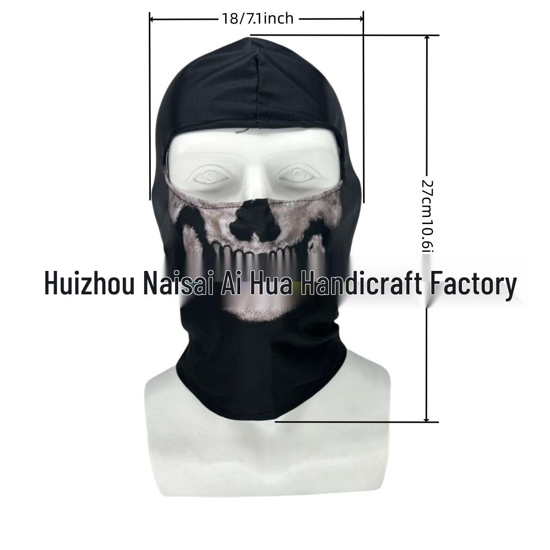 MWII Call of Duty Ghosts Skull Latex Mask Role-Playing Headgear 2022