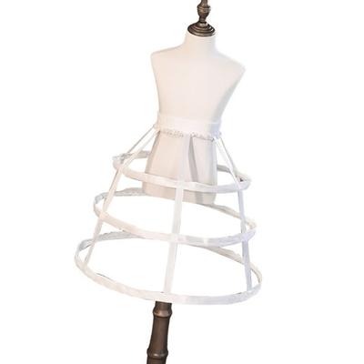 Breathable Polyester Girls Dress Crincage 45cm Hooped Slip For Weddings Birthdays Stage Performances Quick Wear Design