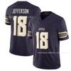 Fotbalový dres Minnesota Vikings 18 Jefferson 19 Thielen Pánský Dámský Sportovní Uniforma