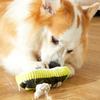 Pet Chewing Toy Dog Teeth Grinding Bite Resistant Squeak Toy Shoe Shape Puppy Chew Toy With Cotton Rope Pet Toy Supplies